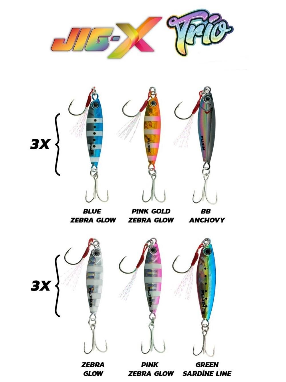 Fujin Jig-X Trio 3lü Micro Jig Yem