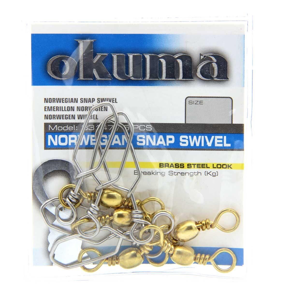 Okuma Norwegian Snap Swivel Brass (Klipsli Fırdöndü) NO:2