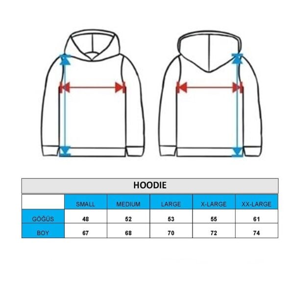 North Trace Crewline Kapüşonlu Kadın Hoodie KIRMIZI - 2XL