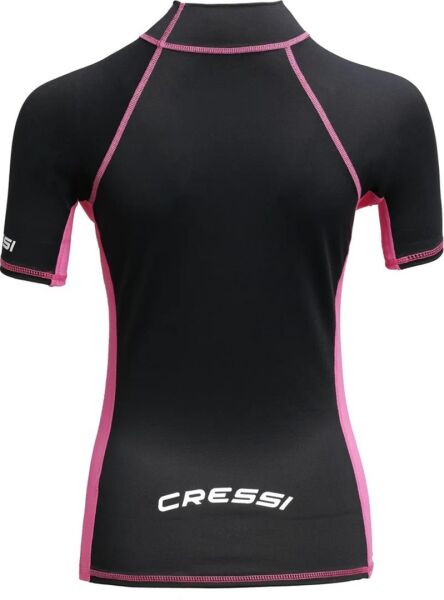 Cressi Rash Guard Lady T-Shirt BLACK - PINK - XL - NO:5