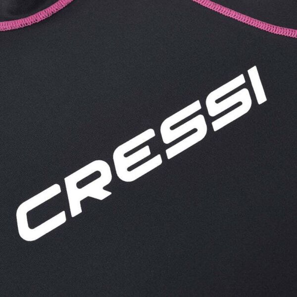Cressi Rash Guard Lady T-Shirt BLACK - PINK - XL - NO:5