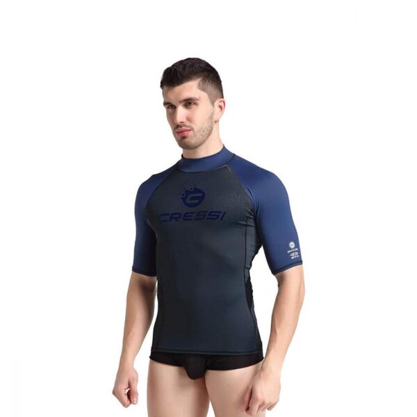 Cressi Hydro Premium Rash Guard Man T-Shirt Koyu Mavi - XXL