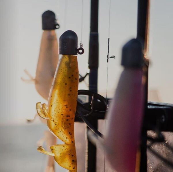 Daiwa Bait Junkie Prawn Soft Bait Silikon Karides Yem Oil Flash UV - 7,6 CM