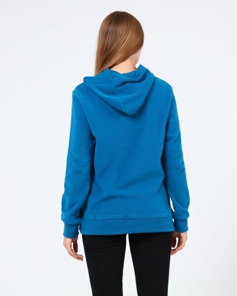North Trace Crewline Kapüşonlu Kadın Hoodie MAVİ - L
