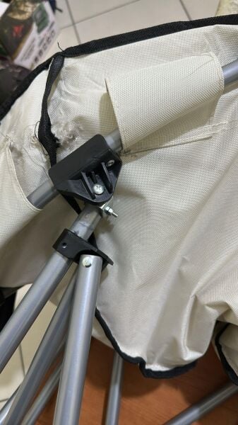 Moonchair Deluxe Katlanır Kamp Sandalyesi Siyah/Gri (Kozmetik Kusurlu)