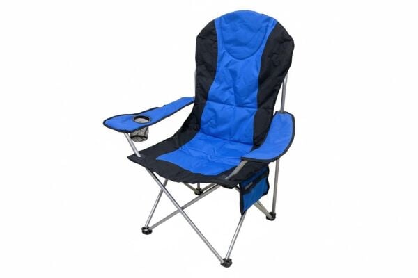 Katlanır Kamp Sandalyesi Siyah/Mavi