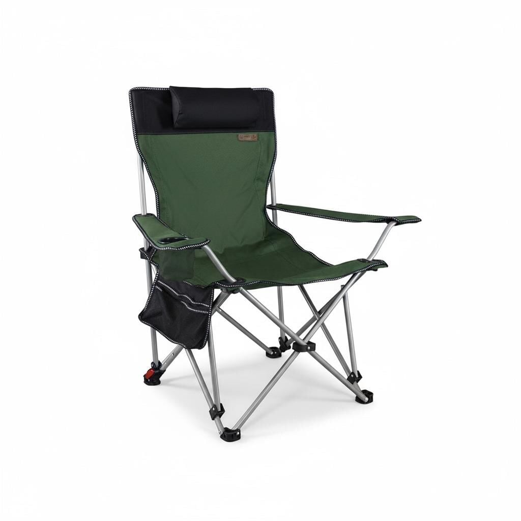 Madfox Prowler 3 Kademeli Yatabilen Kamp Sandalyesi Green/Black