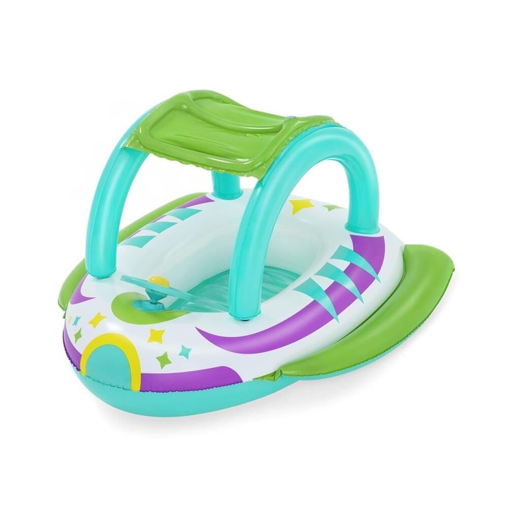Bestway Space Splash Gölgelikli Çocuk Şişme Botu ( Bebe Flatörü ) 107x112cm