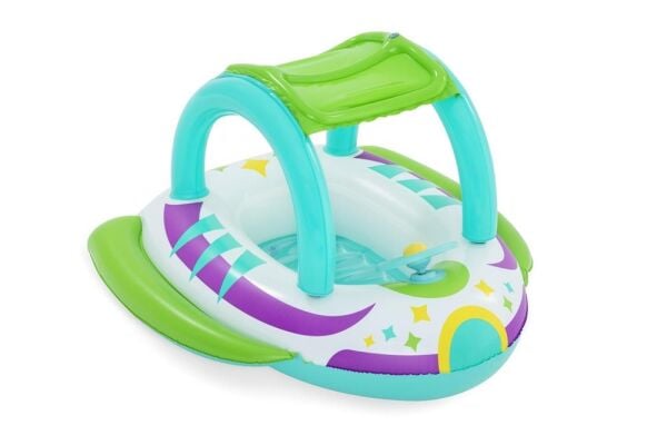 Bestway Space Splash Gölgelikli Çocuk Şişme Botu ( Bebe Flatörü ) 107x112cm