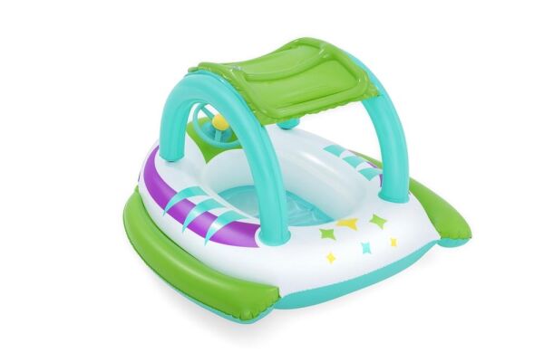 Bestway Space Splash Gölgelikli Çocuk Şişme Botu ( Bebe Flatörü ) 107x112cm