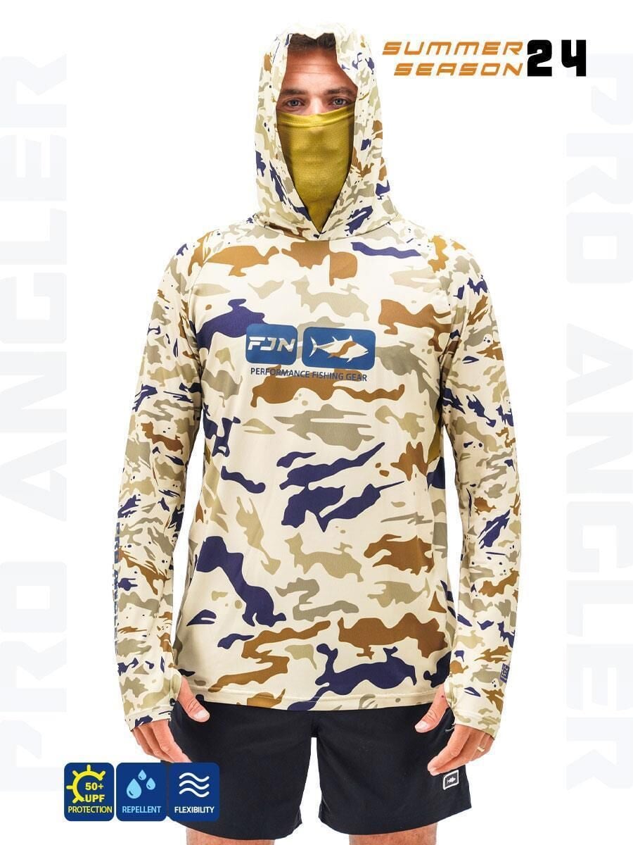 Fujin Pro Angler S24 Buff & Hoodie Natural Camo S