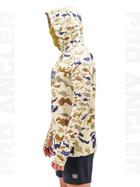 Fujin Pro Angler S24 Buff & Hoodie Natural Camo XL