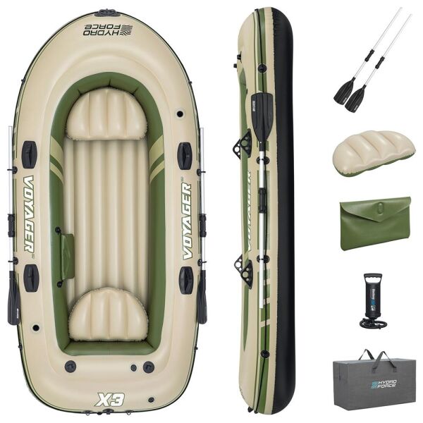 Bestway Hydro-Force Voyager X3 Raft Şişme Bot Set Bej