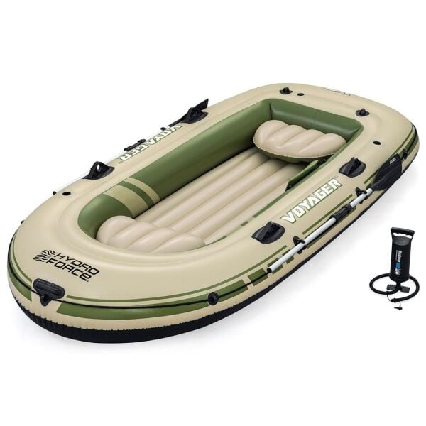 Bestway Hydro-Force Voyager X3 Raft Şişme Bot Set Bej