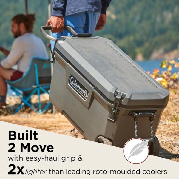 Coleman Convoy Wheeled 100 QT Tekerlekli Soğutucu Buzluk 94.6 Lt Dark Storm