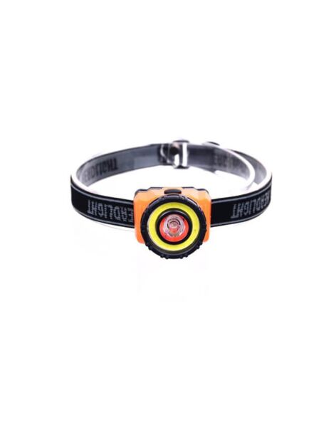 Black Watton COB+3W Lümen Ledli Kafa Feneri TURUNCU