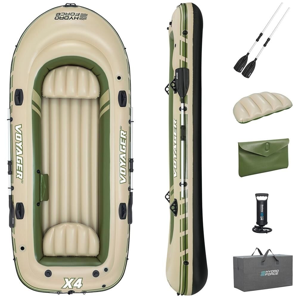 Bestway Hydro-Force Voyager X4 Raft Şişme Bot Set Bej