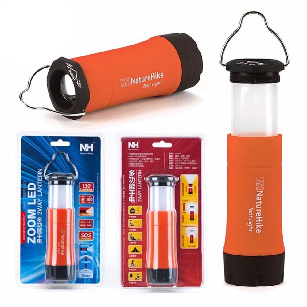 Naturehike 3IN1 MultiFonksiyonel LED Kamp Lambası TURUNCU