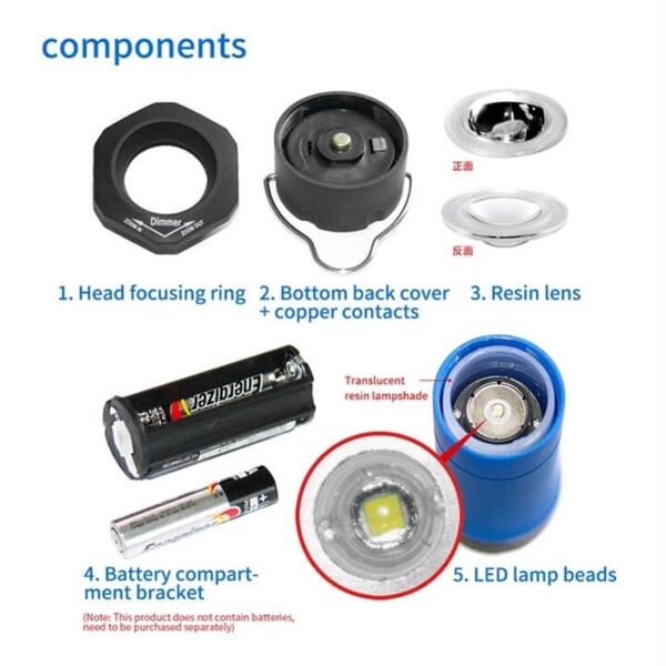 Naturehike 3IN1 MultiFonksiyonel LED Kamp Lambası TURUNCU