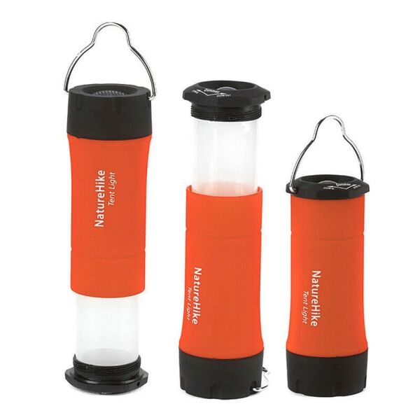 Naturehike 3IN1 MultiFonksiyonel LED Kamp Lambası TURUNCU