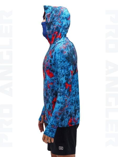 Fujin Pro Angler S24 Buff & Hoodie Red Reef L