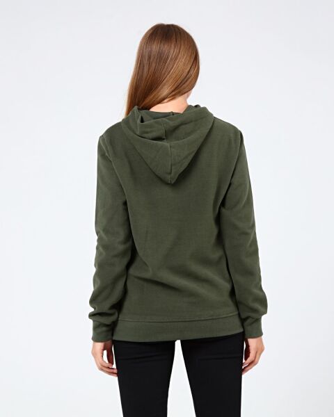 North Trace Crewline Kapüşonlu Kadın Hoodie HAKİ - XL