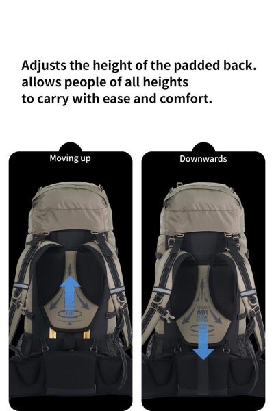 Naturehike Discovery 70+5 Lt Trekking Sırt Çantası KAHVE