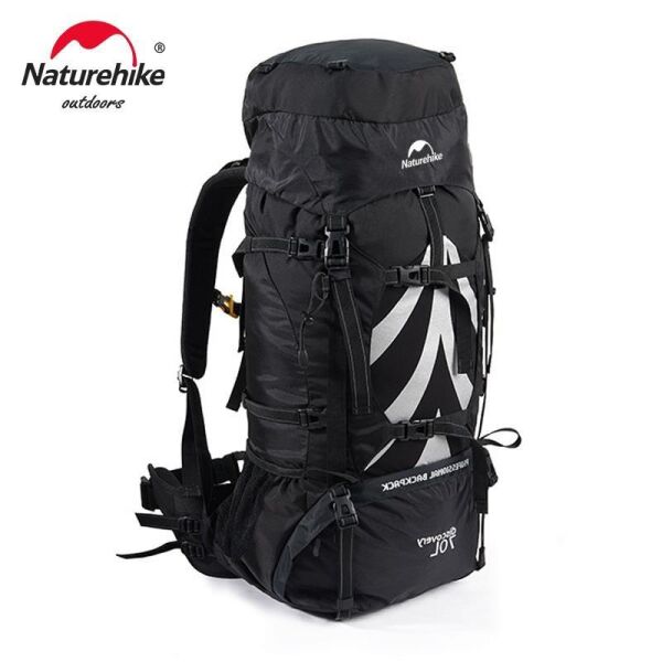 Naturehike Discovery 70+5 Lt Trekking Sırt Çantası Koyu Siyah