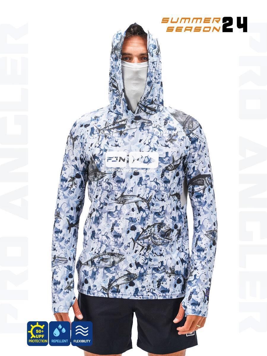 Fujin Pro Angler S24 Buff & Hoodie Black Fish M