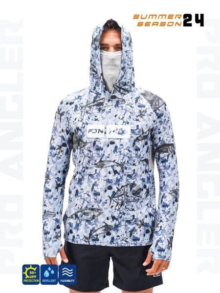 Fujin Pro Angler S24 Buff & Hoodie Black Fish M