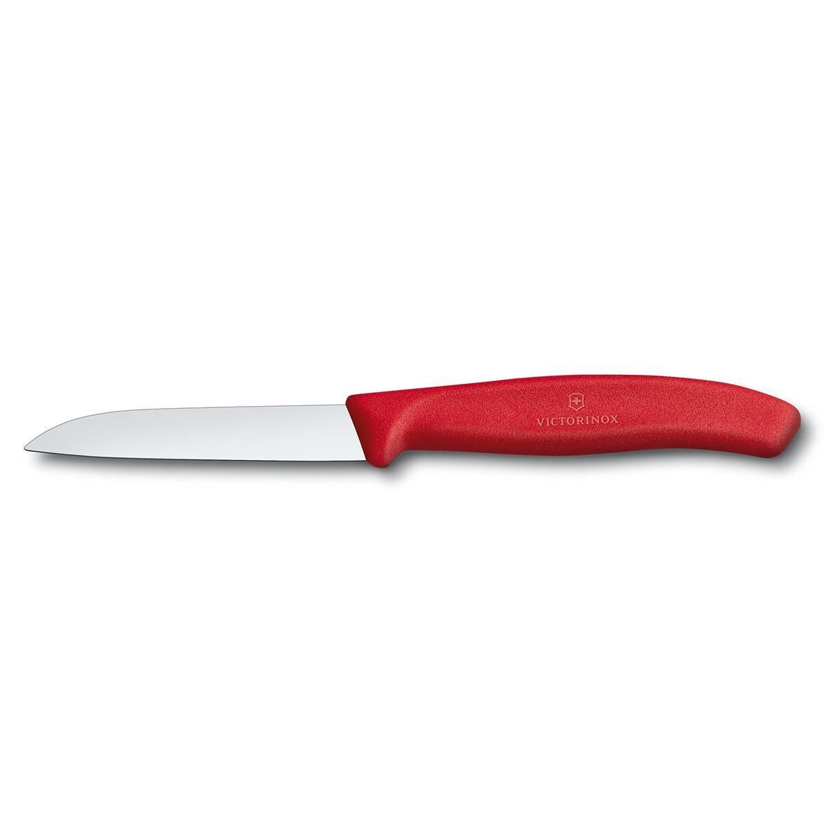 Victorinox SwissClassic 8cm Düz Soyma Bıçağı KIRMIZI