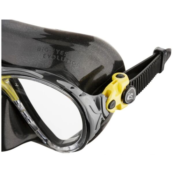 Cressi Big Eyes Evolution Dalış Maskesi BLACK/YELLOW