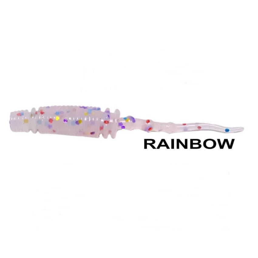 Ryuji Rock Worm 4cm Kokulu Silikon Yem [12 adet] RAİNBOW