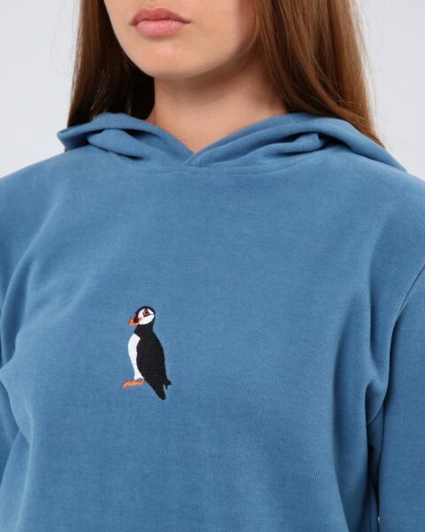 North Trace Crewline Kapüşonlu Kadın Hoodie AÇIK MAVİ - L