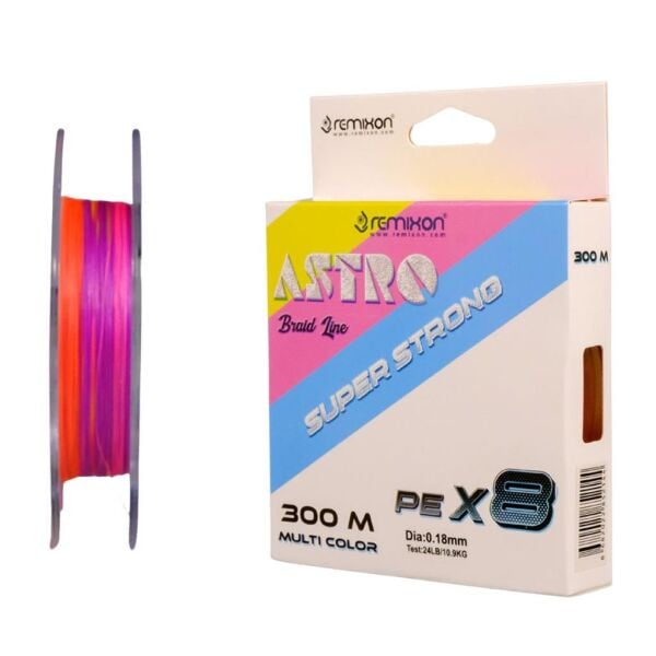 Remixon Astro 8x İp Misina 300mt MULTİCOLOR - 0,13 mm