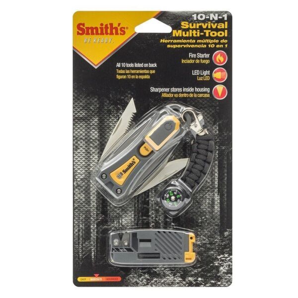 Smiths 10-N-1 Survival Multi Tool & Bileme Aparatı