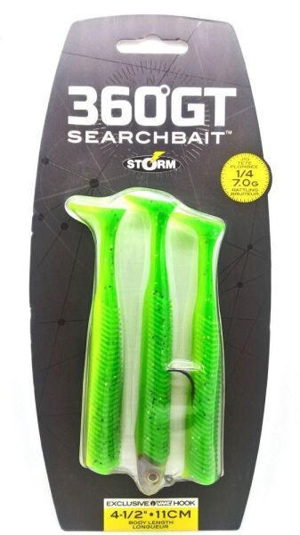 Storm 360GT SearchBait Minnow 11Cm 7Gr 3+1 Adet Silikon Yem Limetreuse
