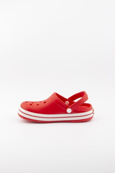 Ceox Filet Crocs Sandalet Eva Döngülü Çocuk Terlik KIRMIZI/BEYAZ - 30