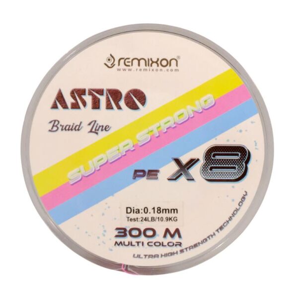Remixon Astro 8x İp Misina 300mt MULTİCOLOR - 0,18 MM