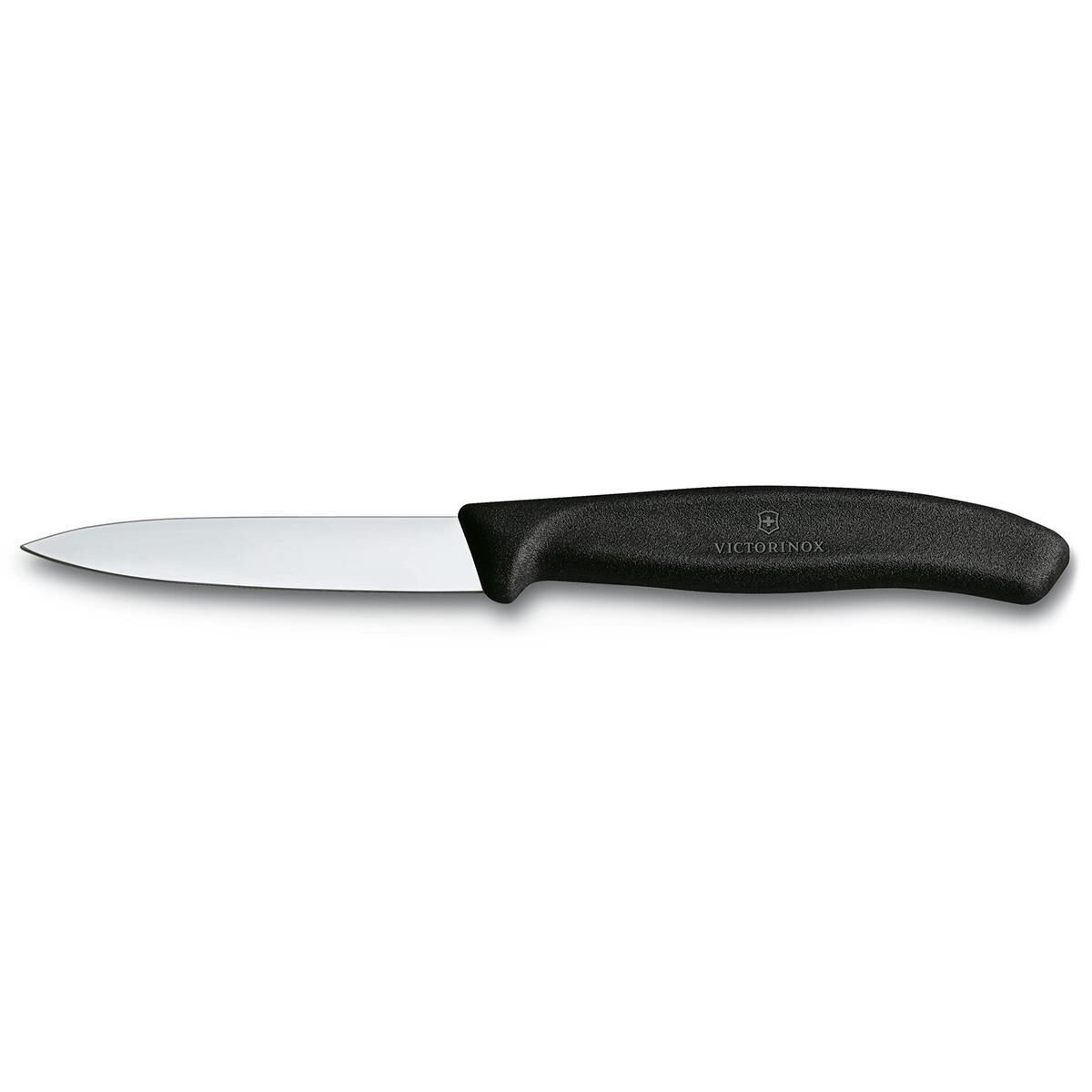 Victorinox SwissClassic 8cm Soyma Bıçağı SİYAH