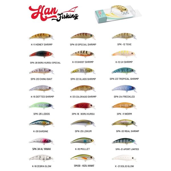 HanFish Zıpır (KG) 50 mm 4.5 gr LRF Maket Balık