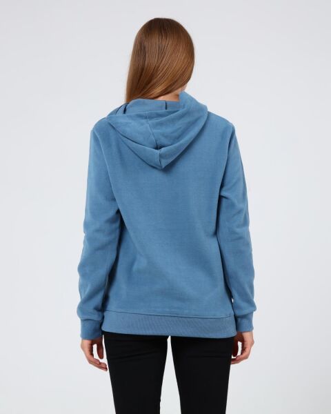 North Trace Crewline Kapüşonlu Kadın Hoodie AÇIK MAVİ - XL