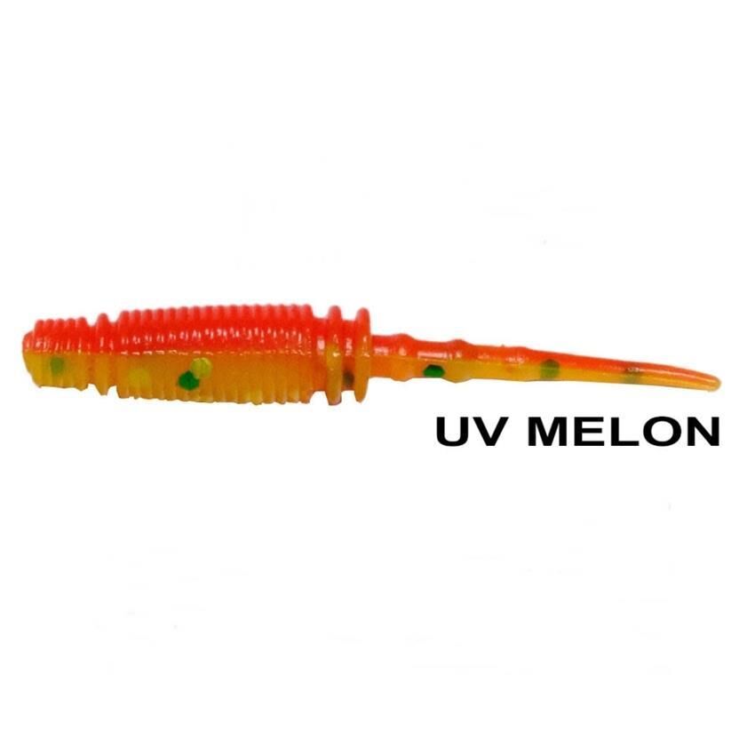 Ryuji Rock Worm 4cm Kokulu Silikon Yem [12 adet] UV Melon