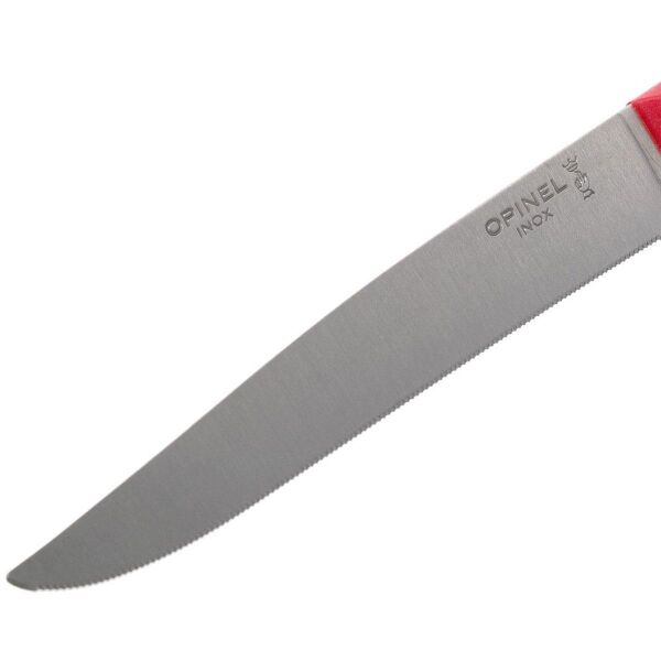 Opinel Bon Appetit Plus Paslanmaz Çelik Sofra Bıçağı KIRMIZI