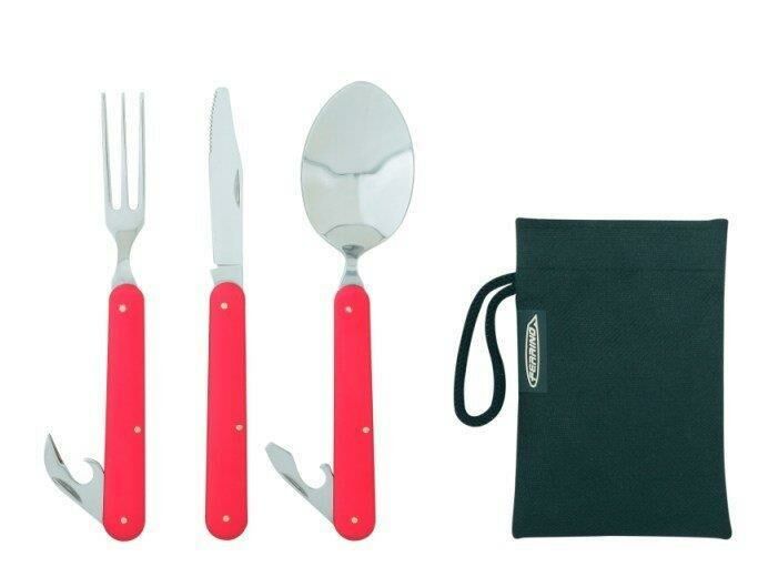 Ferrino Clip Katlanır Çelik-Alüminyum Çatal Kaşık Bıçak Set