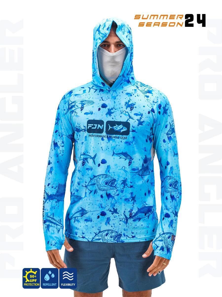 Fujin Pro Angler S24 Buff & Hoodie Blue Fish