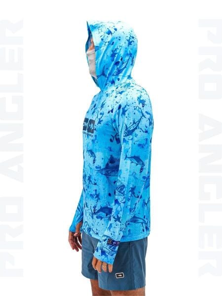 Fujin Pro Angler S24 Buff & Hoodie Blue Fish
