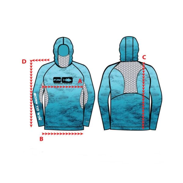 Fujin Pro Angler S24 Buff & Hoodie Blue Fish
