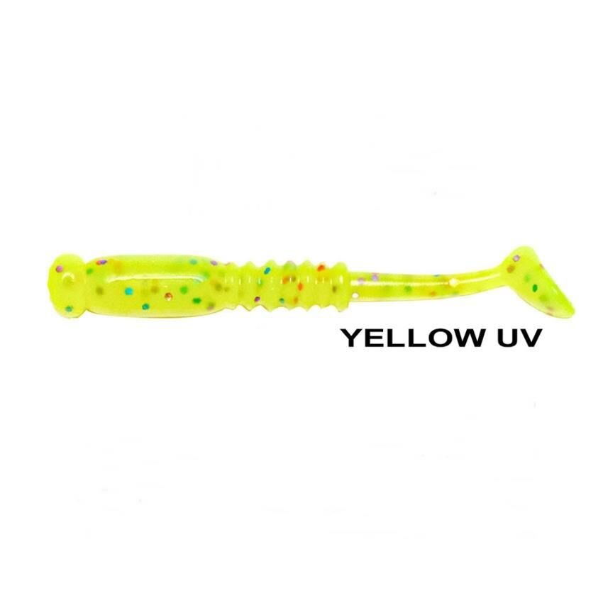 Ryuji Rock Tail 4cm Kokulu Silikon Yem [12 adet] Yellow Glow
