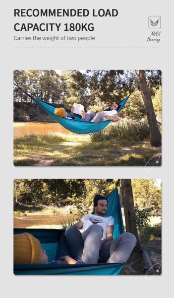 Naturehike Ultralight Swing Tek Kişilik Hamak |340T Pongee| MAVİ